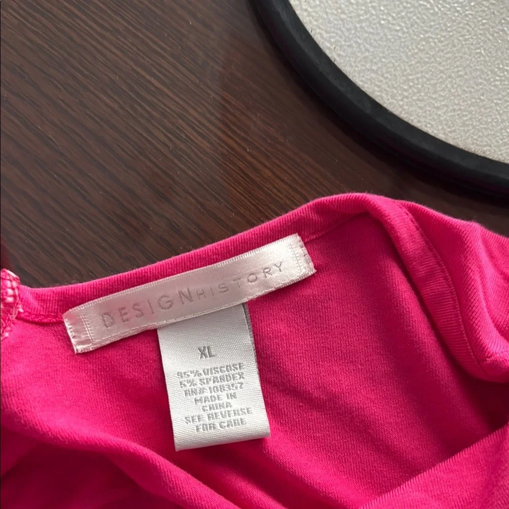 Design History Pink Ruched Sleeveless Blouse - Picture 2 of 6